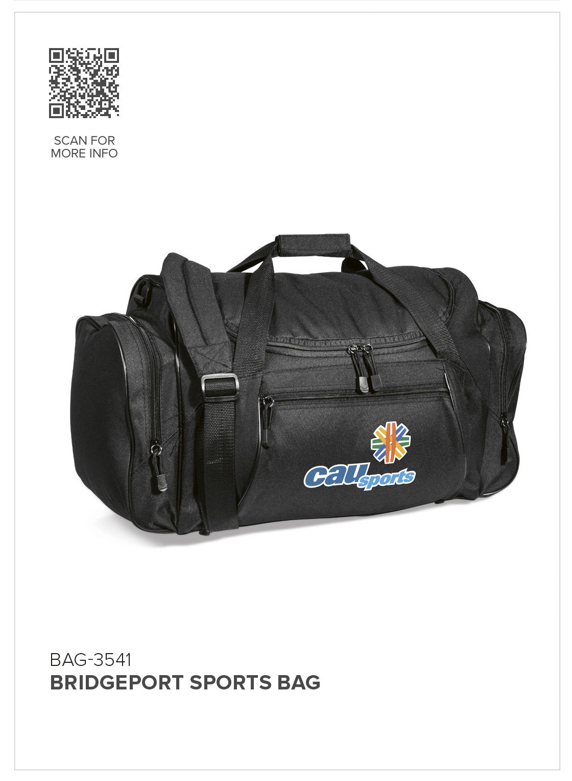 BAG-3541 - Bridgeport Sports Bag - Catalogue Image